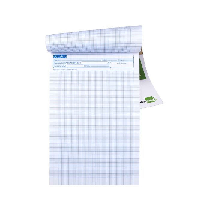 Bloc Examenes Liderpapel Cuadro 2 mm Folio 40 Hojas 60 gr-M2 10 unidades 3