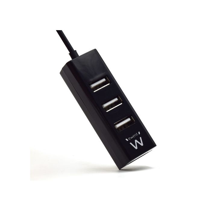 Hub USB Ewent EW1123 Negro 2