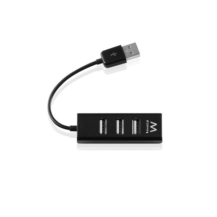Hub USB Ewent EW1123 Negro 3