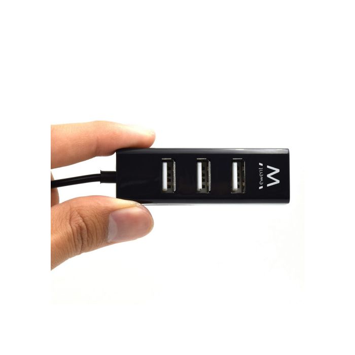 Hub USB Ewent EW1123 Negro 5