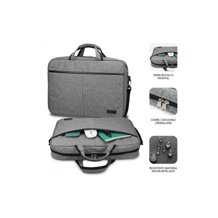 SUBBLIM Maletín Ordenador Elite Laptop Bag 13,3-14" Grey 1