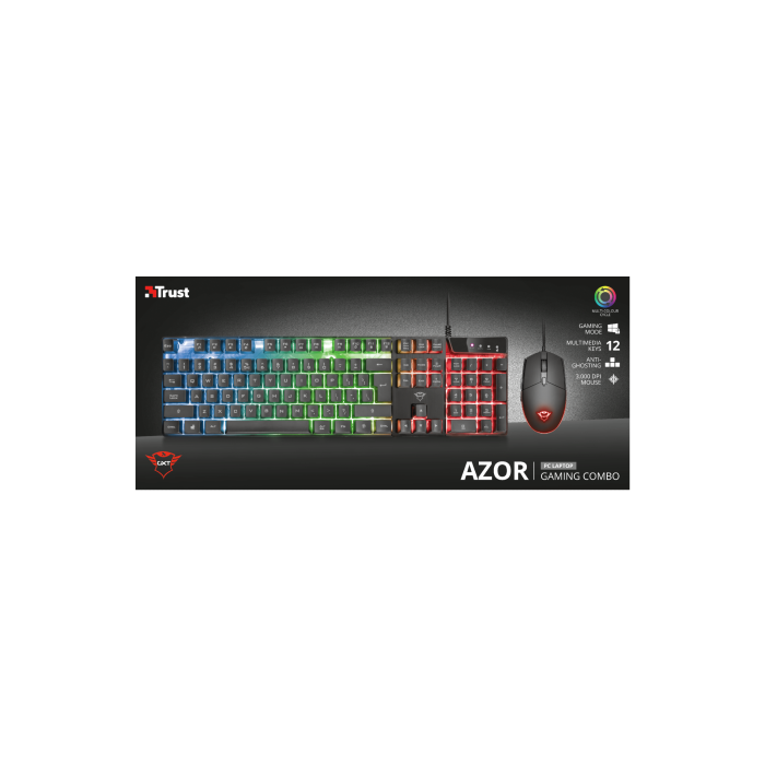 Trust GXT 838 Azor Gaming Combo teclado USB QWERTY Español Negro 14