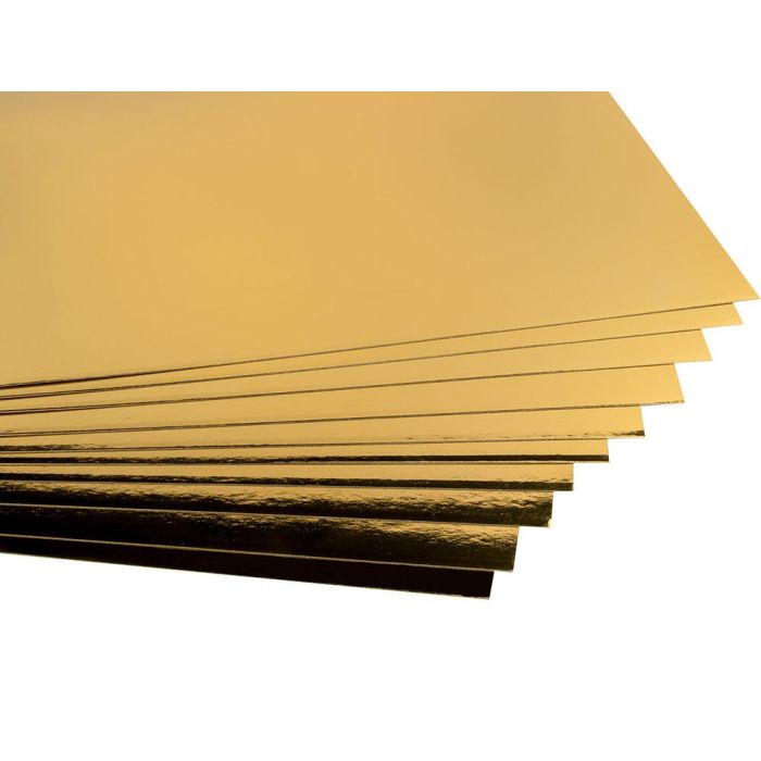 Cartulina Liderpapel 50x65 cm 235 gr-M2 Metalizada Oro 10 unidades 4