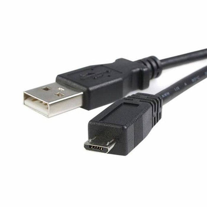 Cable USB a Micro USB Startech UUSBHAUB1M USB A Micro USB B Negro 3