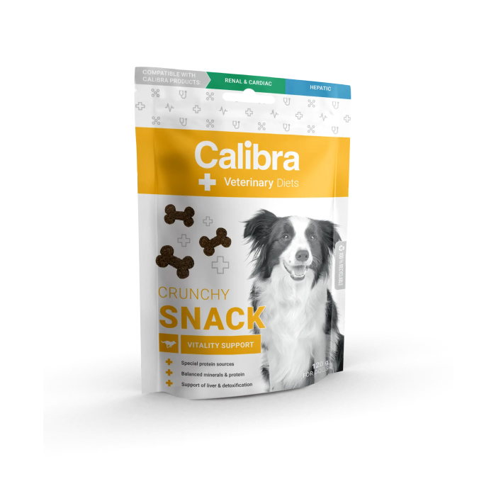 Calibra Vet Diet Dog Crunchy Snack Vitality Support 120 gr