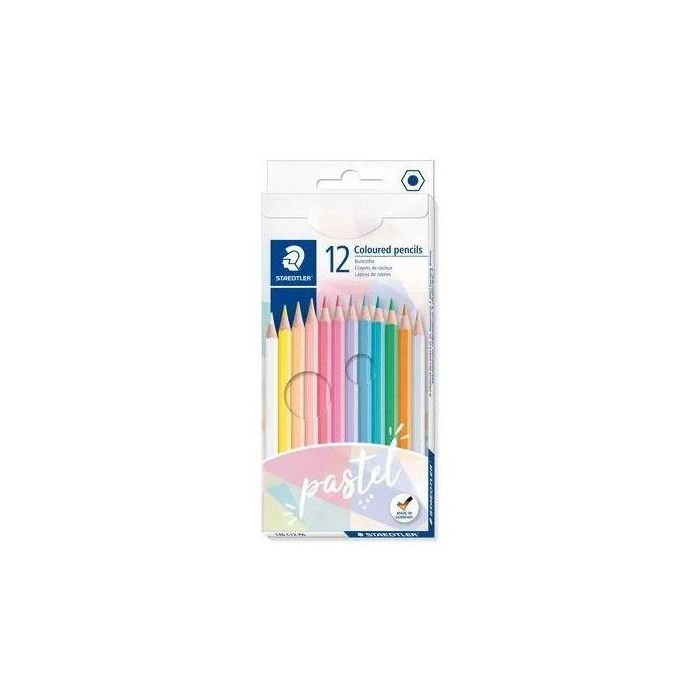 Staedtler Lápices de colores 146c linea pastel surtidos en estuche de 12