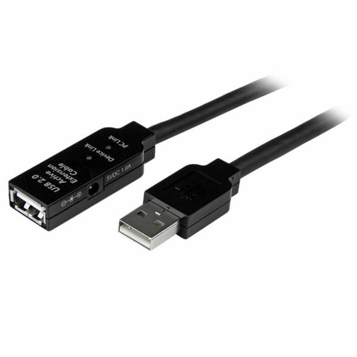 Cable Alargador USB Startech USB2AAEXT20M 20 m Negro 1800 W
