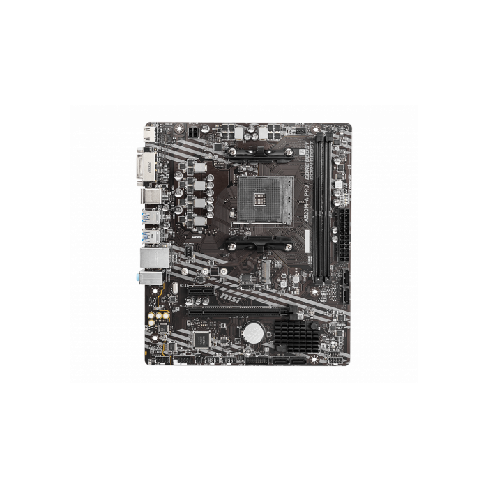 MSI A520M-A PRO placa base AMD A520 Zócalo AM4 micro ATX