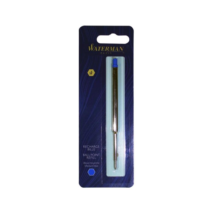 Waterman Recambio Para Bolígrafo Punta Media En Blister Azul 2