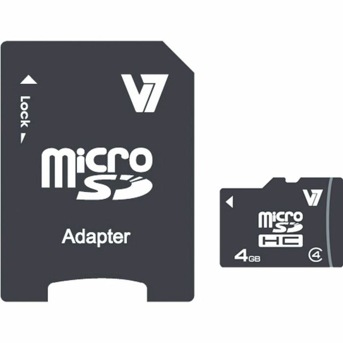 Tarjeta Micro SD V7 VAMSDH4GCL4R-2E 4GB 1