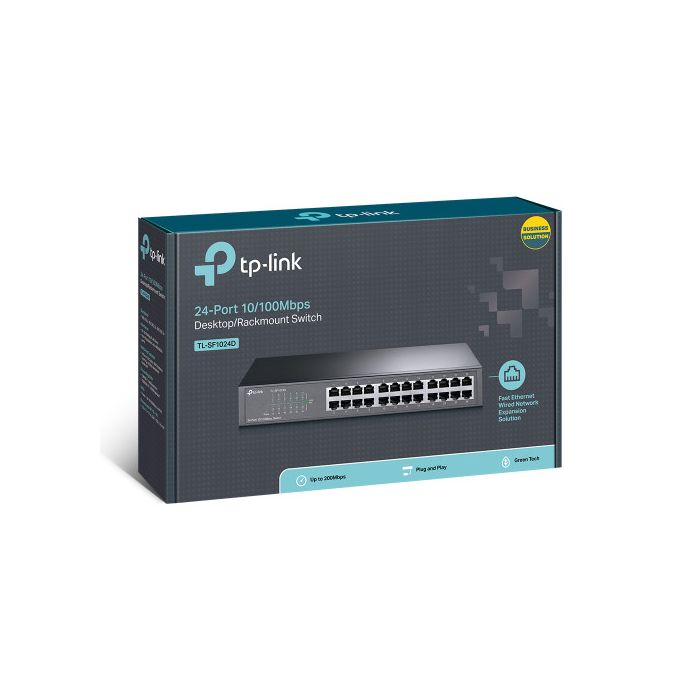 TP-LINK TL-SF1024D switch Fast Ethernet (10/100) Negro 3