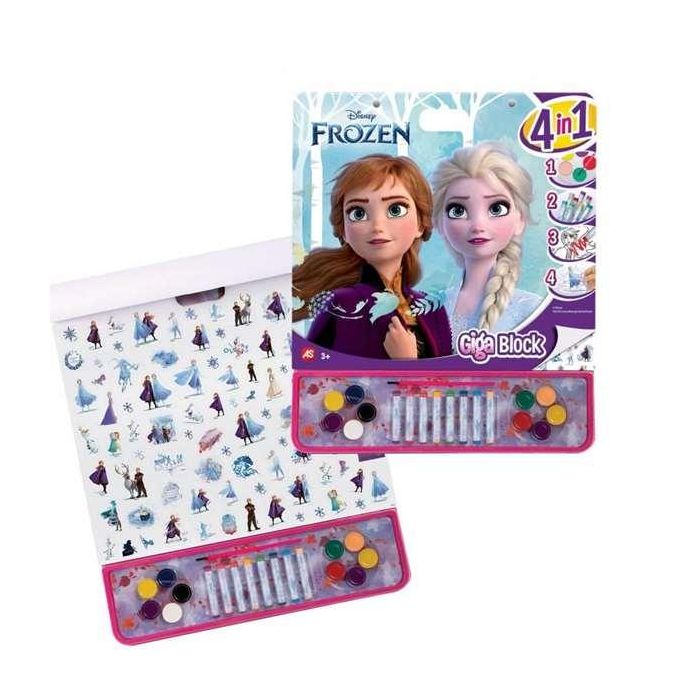 Libro De Pegatinas Para Pintar Giga Block Frozen 4 En 1 3