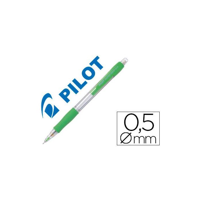 Portaminas Pilot Super Grip Verde Claro 0,5 mm Sujecion De Caucho 12 unidades