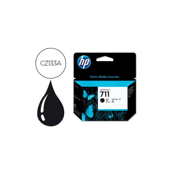 Ink-Jet Hp N. 711 Designjet 120 - T520 Negro 80 mL