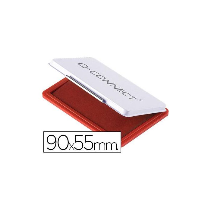 Tampon Q-Connect Nº3 90x55 mm Rojo