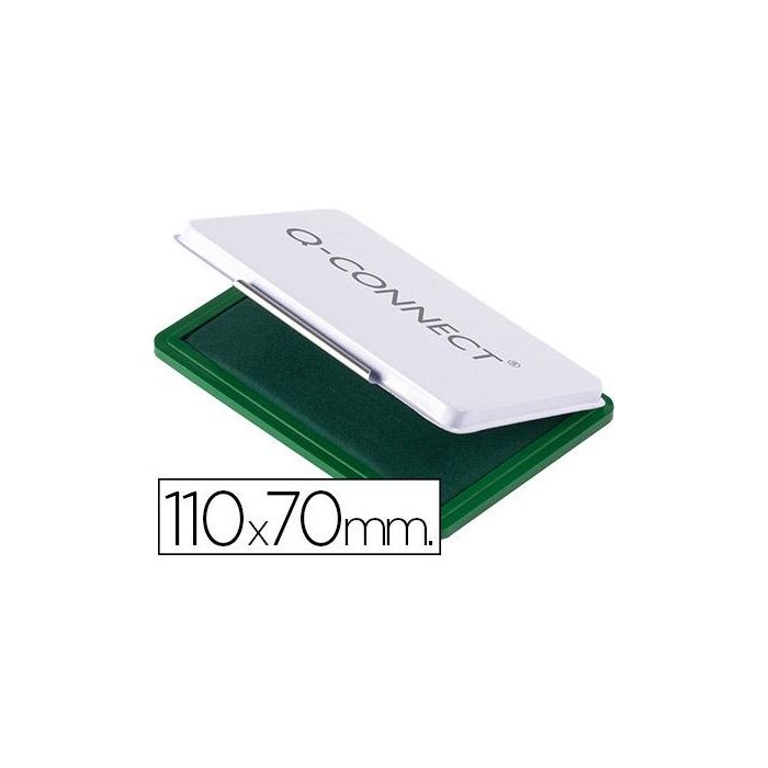 Tampon Q-Connect Nº2 110x70 mm Verde