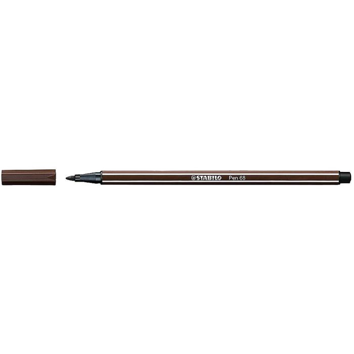 Rotulador Stabilo Acuarelable Pen 68 Sombra Punta Gruesa 1 mm 10 unidades 1