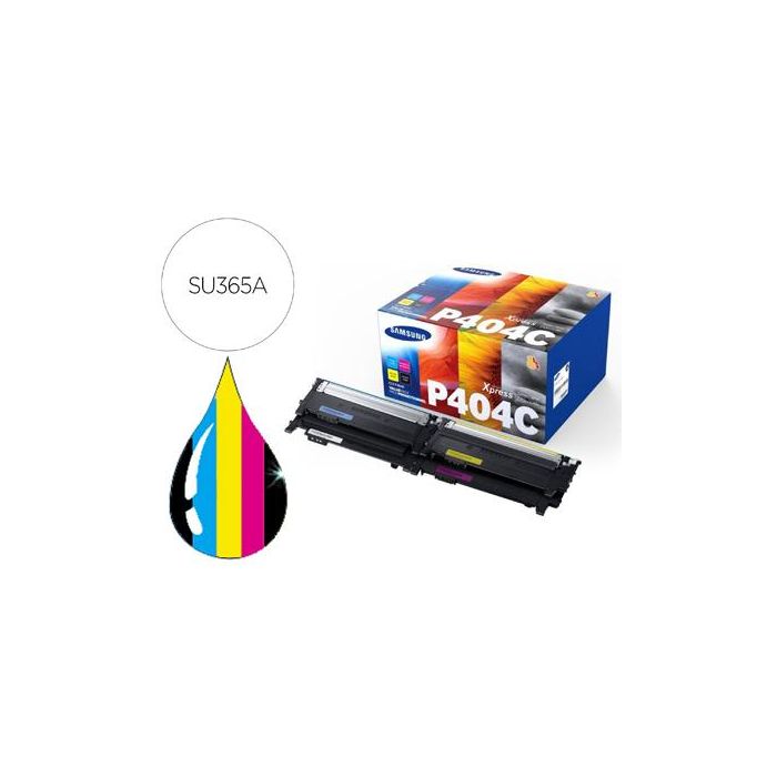 Toner Samsung P404C Sl C430 W - C480 - C480Fn - C480Fw - C480 W Pack Magenta Cian Amarillo Y Negro 1.000 Pag