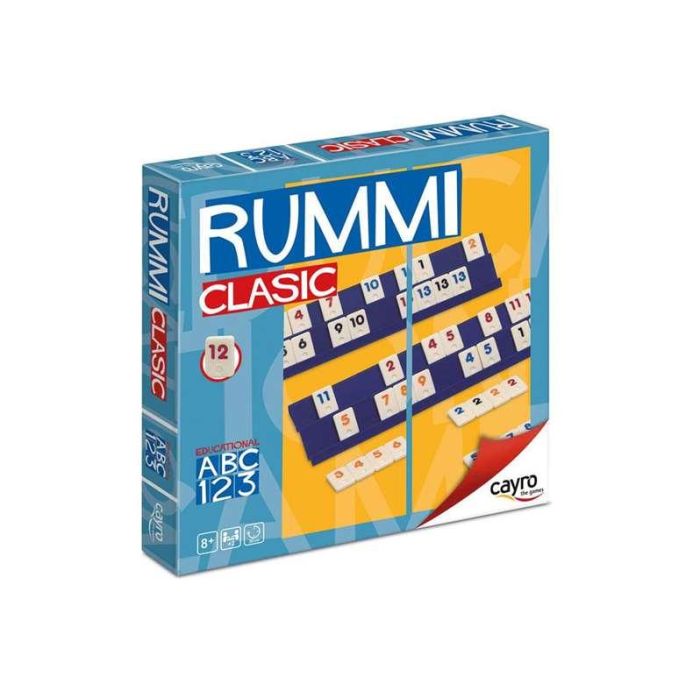 Juego rummi clasic 4 jugadores 25x25x4,5 cm