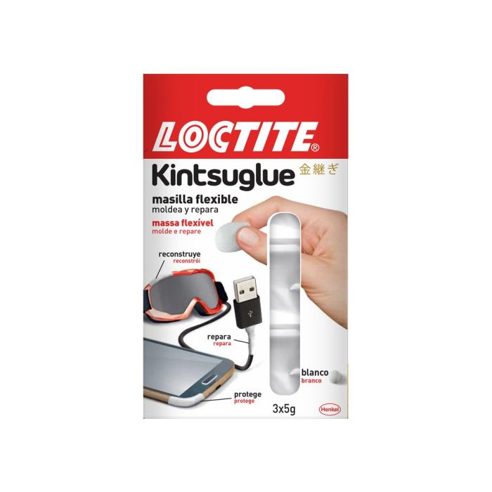 Masilla Reparadora Loctite Kintsu Glue Expositor 16 Unidades 8 Blancas Y 8 Negras 1