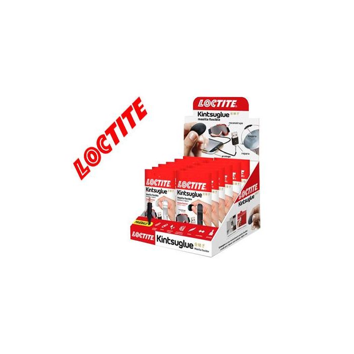 Masilla Reparadora Loctite Kintsu Glue Expositor 16 Unidades 8 Blancas Y 8 Negras