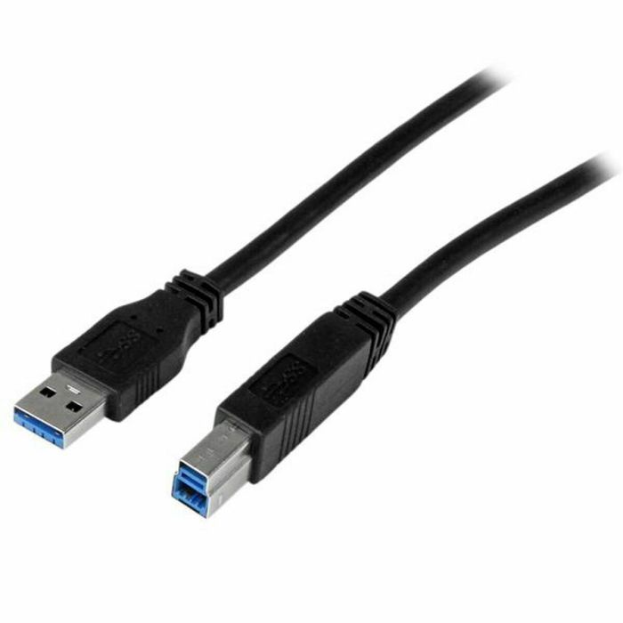 Cable USB A a USB B Startech USB3CAB1M Negro