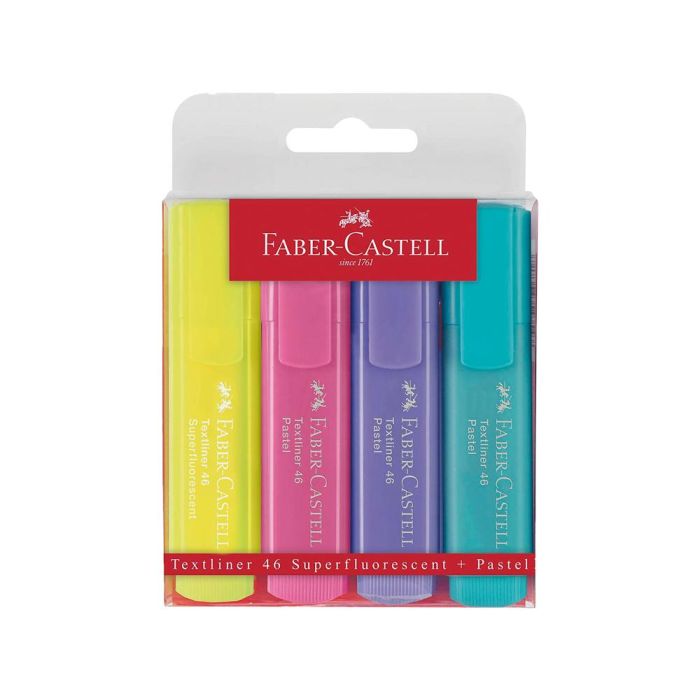 Marcador Fluorescente Faber-Castell 154610 Multicolor (4 Unidades) 1