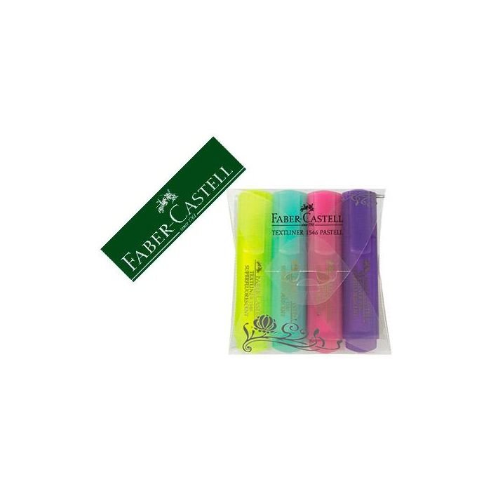 Marcador Fluorescente Faber-Castell 154610 Multicolor (4 Unidades)