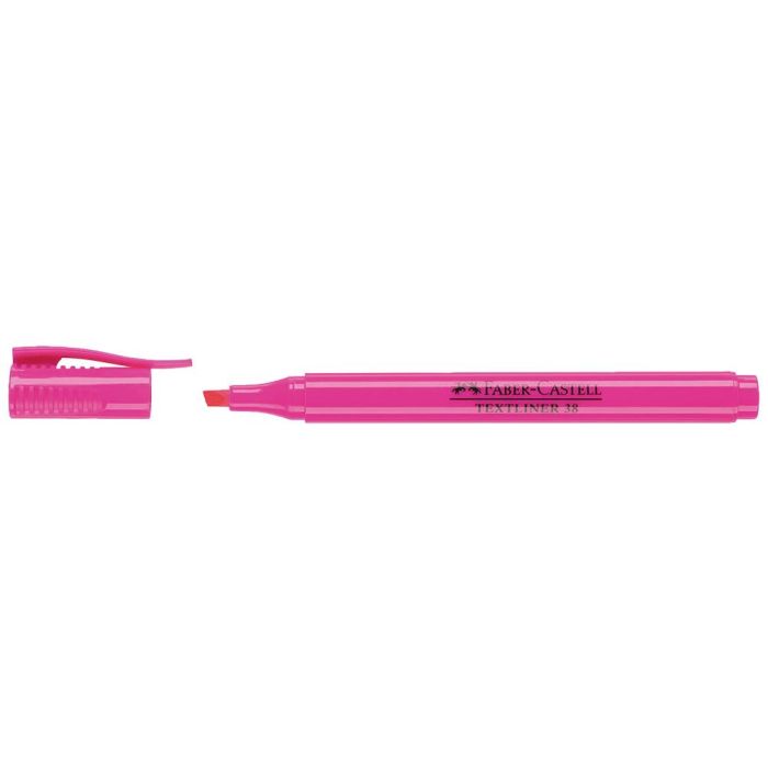 Rotulador Faber Fluorescente Textliner 38 Rosa 10 unidades 2