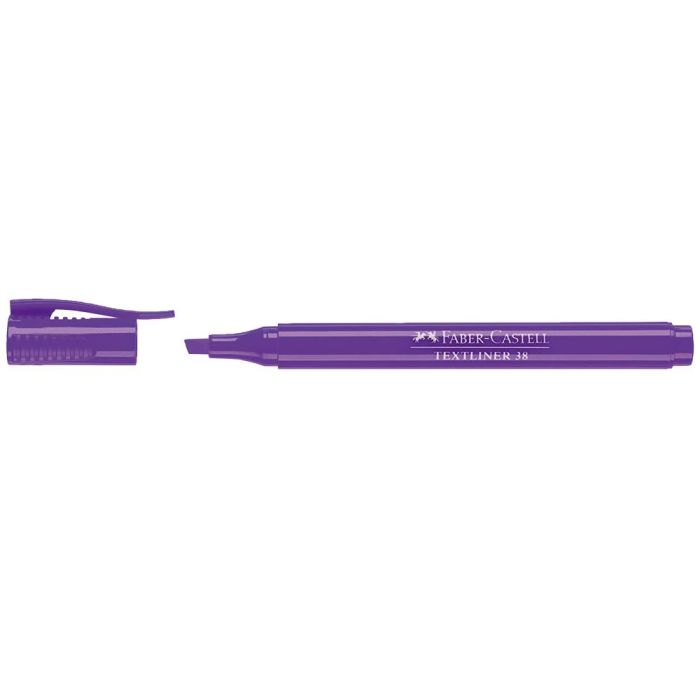 Rotulador Faber Fluorescente Textliner 38 Violeta 10 unidades 2