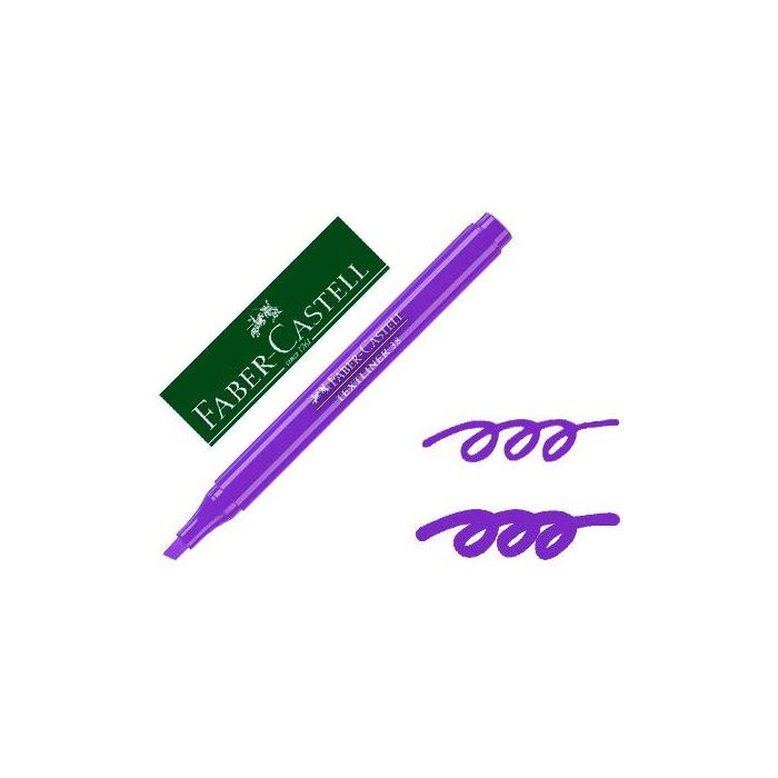 Rotulador Faber Fluorescente Textliner 38 Violeta 10 unidades