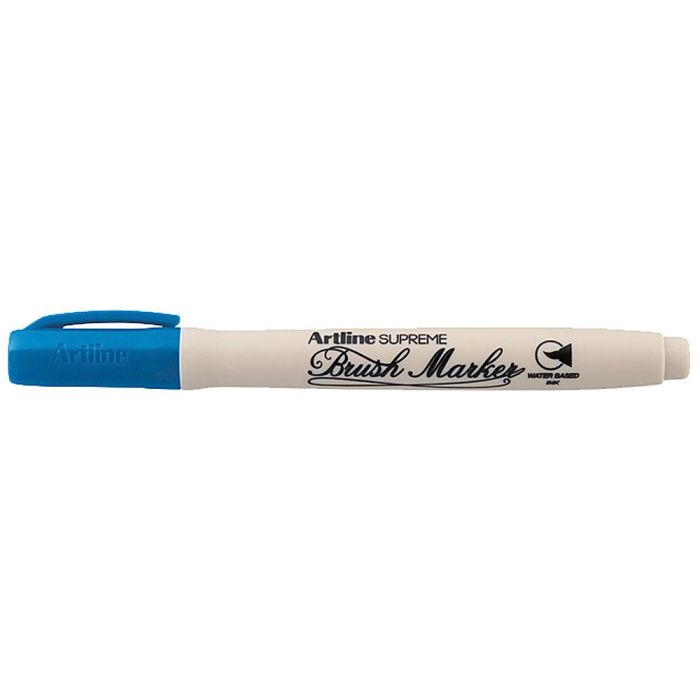 Rotulador Artline Supreme Brush Pintura Base De Agua Punta Tipo Pincel Trazo Variable Azul 12 unidades 2