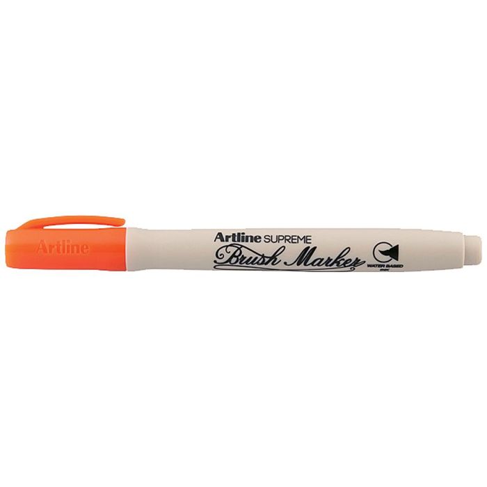 Rotulador Artline Supreme Brush Pintura Base De Agua Punta Tipo Pincel Trazo Variable Naranja 12 unidades 2