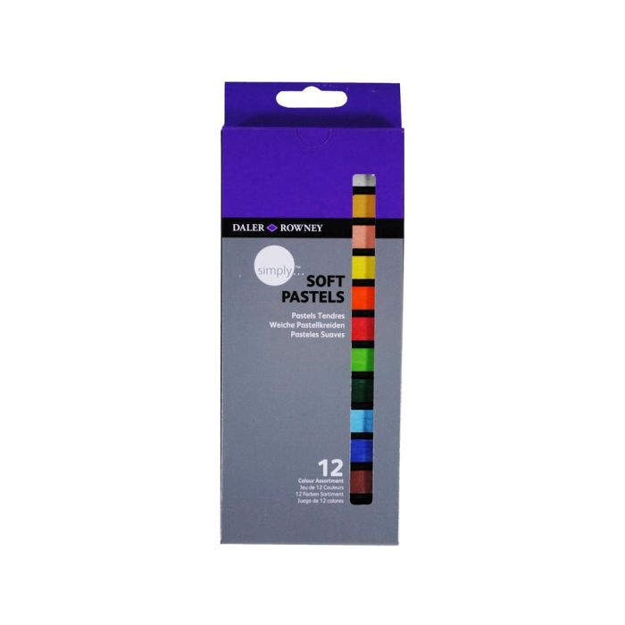 Lapices Pastel Oleo Daler Rowney Simply Suave Caja De 12 Colores Surtidos 1