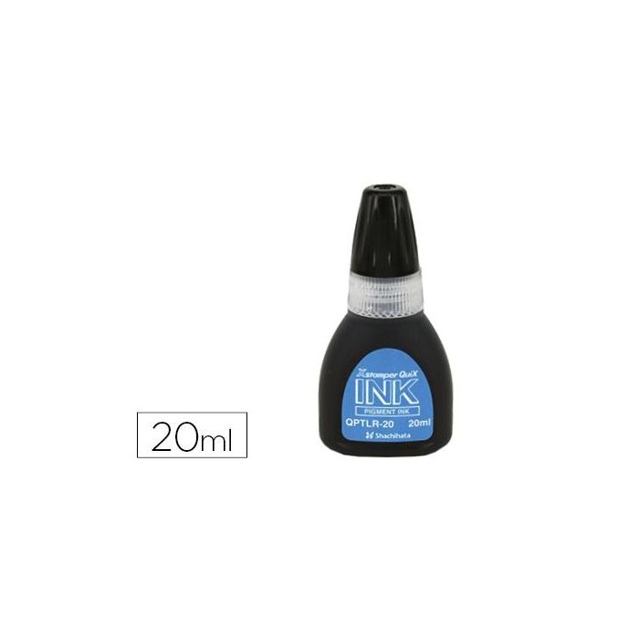 Tinta X'Stamper Quix Para Sellos Negra Bote De 20 mL