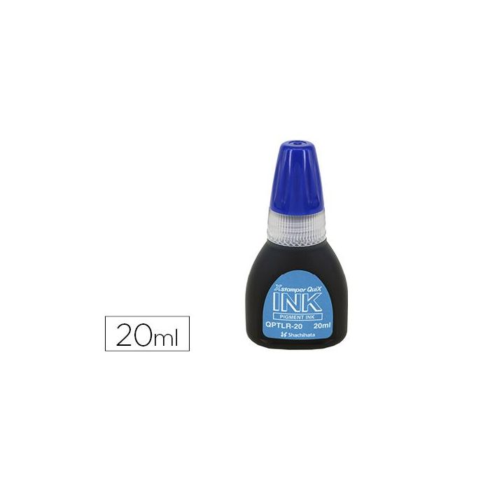 Tinta X'Stamper Quix Para Sellos Azul Bote De 20 mL