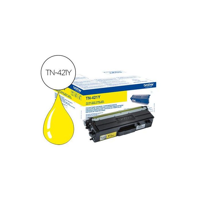 Toner Brother Tn-421 Para Dcp-L8410 Cdn - 8410 Cdw - Hl-L8260 Cdw - Mfc-L8360 Cdw - 8690 Cdw - 8900 Cdw Amarillo