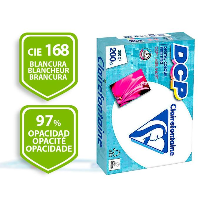 Papel Fotocopiadora Clairefontaine Din A4 200 gr Paquete De 250 Hojas 1