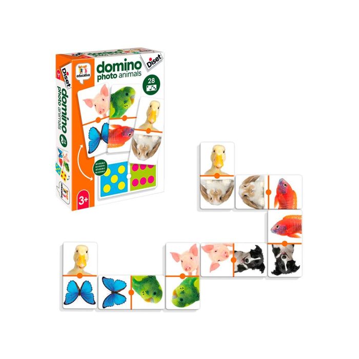 Juego Diset Educativo Domino Photo Animals 1