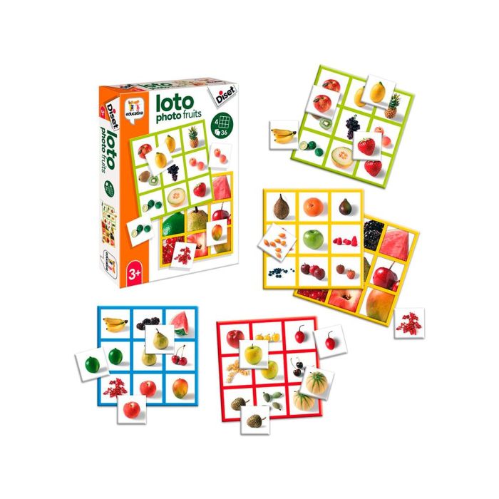 Juego Diset Educativo Loto Photo Fruits 1