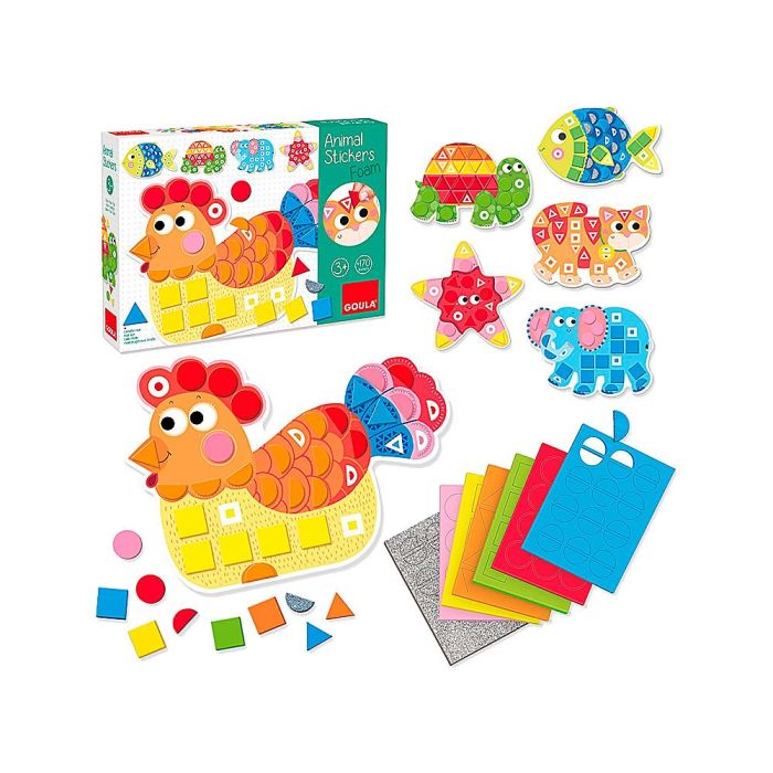 Juego Goula Didactico Animal Stickers Foam 1