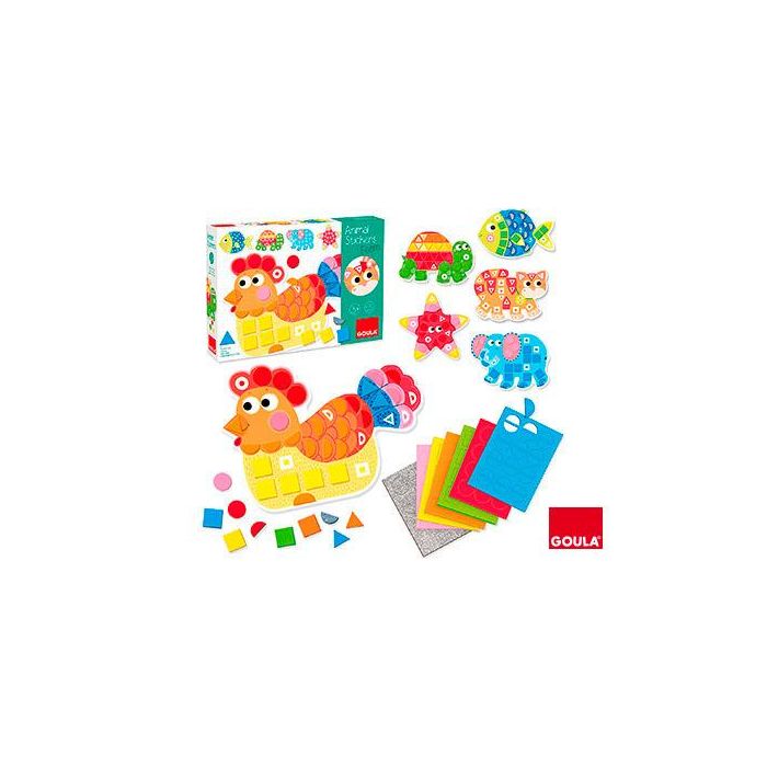 Juego Goula Didactico Animal Stickers Foam