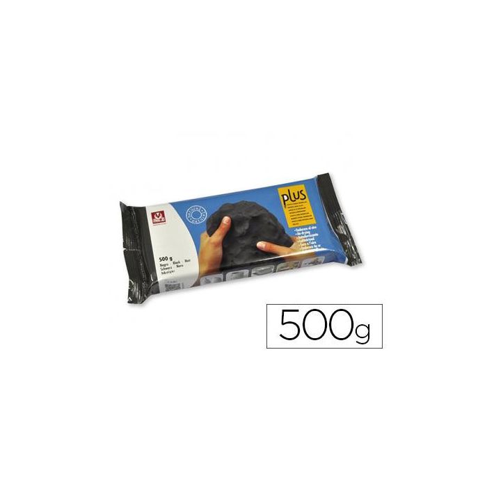 Arcilla Sio-2 Plus Negra Endurece Al Aire Paquete De 500 gr
