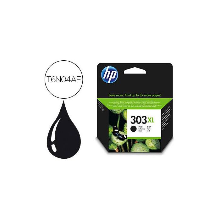 Ink-Jet Hp 303XL Envy Photo 6230 - 7130 - 7830 Color Negro Capacidad 600 Paginas