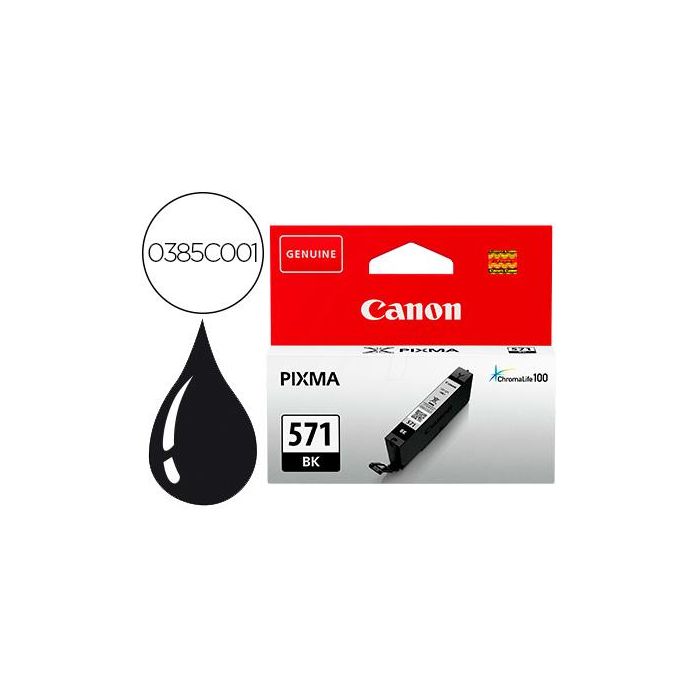 Canon Tinta Negro Mg5750-Mg6850-Mg7750 - Cli571Bk