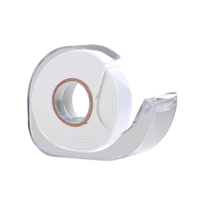 Cinta Adhesiva Q-Connect Doble Cara 10 Mt X 12 mm En Portarrollos 1