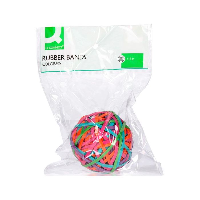 Gomillas Elasticas Colores Q-Connect Bola De 115 gr 2