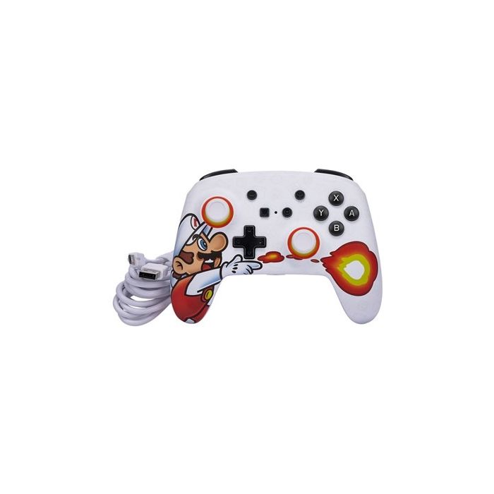Enhanced Mando Con Cable Nintendo Switch Fireball Mario POWER A 1526549-01 3
