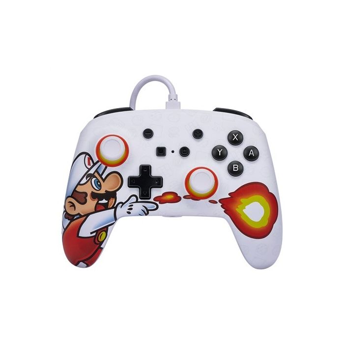 Enhanced Mando Con Cable Nintendo Switch Fireball Mario POWER A 1526549-01 9