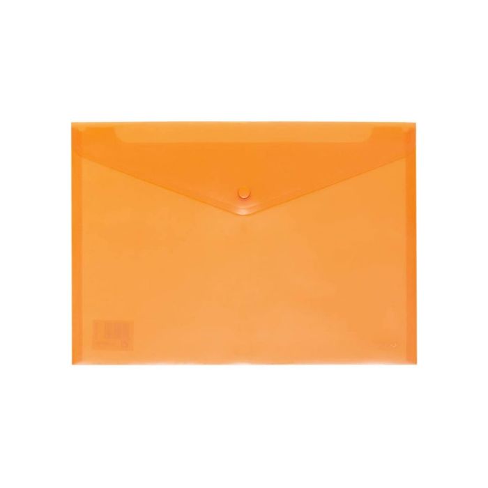 Carchivo Sobre folio c/broche pp translúcido 200 micras naranja